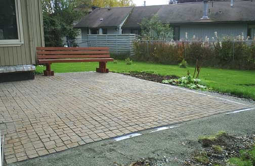 finished patio